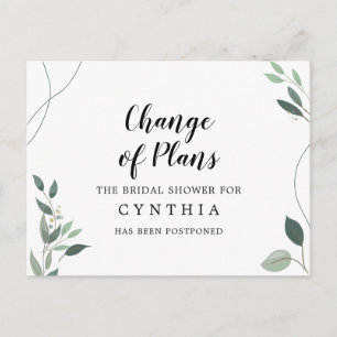 Carte Postale Élégant Élégant Écalyptus simple