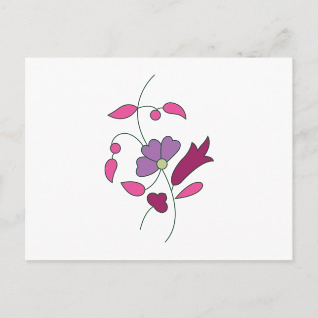 Carte Postale Élégant essentiel de mariage | Été et année (Devant)