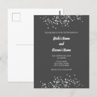 Elégant Faire-part de mariage de strass