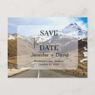 Carte Postale Élégant Faire-Part de Mariage Minimaliste