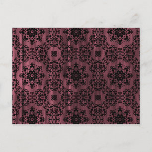 Carte Postale Elégant gothique victorien grunge mandala mauve