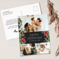 Elégant gris foncé Joyeux Noël 3 Fête de la Photo