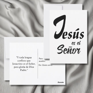 Carte Postale Elégant Jésus-el-Señor Noir & Blanc Moderne