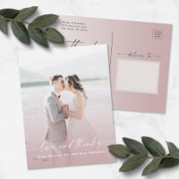 Elégant Masque Photo Mariage Ombre Dusty Mauve