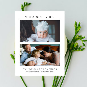 Carte Postale Élégant minimaliste 2 Baby shower photos