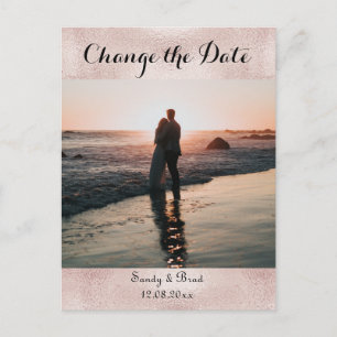 Carte Postale Élégant moderne personnalisé photo Changement de d