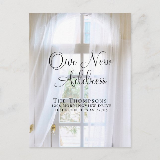 Carte Postale Elegant Moving Faire-part Nouvelle adresse (Devant)