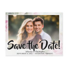 Elégant rose roses photo Enregistrer la date Maria