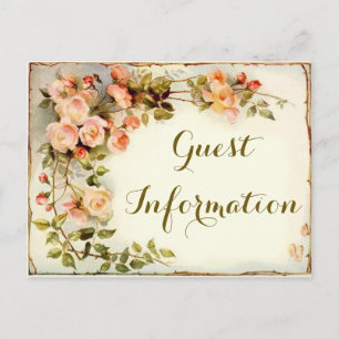 Carte Postale Élégant tirage rose