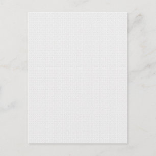 Carte postale élégante à motif blanc personnalisab