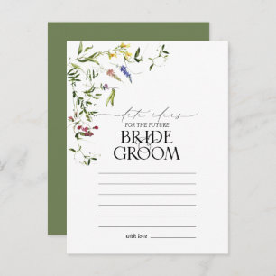 Carte Postale Elégante aquarelle Fleur sauvage d'été Idées Date