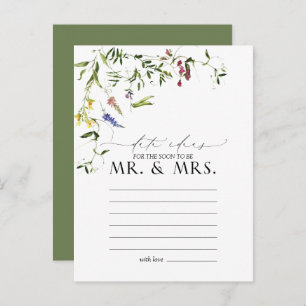 Carte Postale Elégante aquarelle Fleur sauvage d'été Idées Date