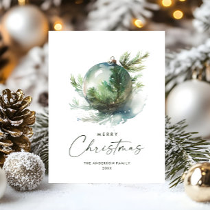 Carte Postale Elégante aquarelle Noël