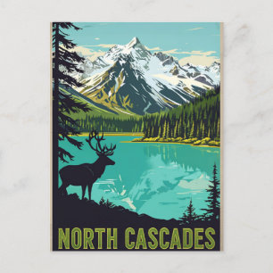 Carte Postale Elégante aquarelle Vintage Washington DC