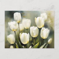 Élégante bande de tulipes blanches dans un jardin