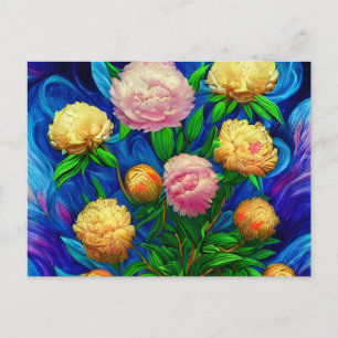 Carte Postale Elégante Collection de Belle Peony