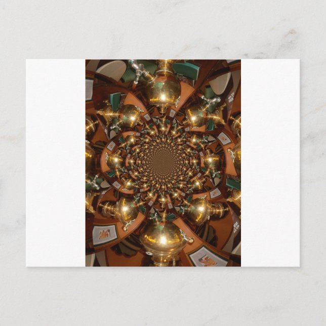 Carte Postale Elégante culture du thé - Samovars Vintages (Devant)