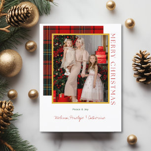 Carte postale élégante de Noël moderne