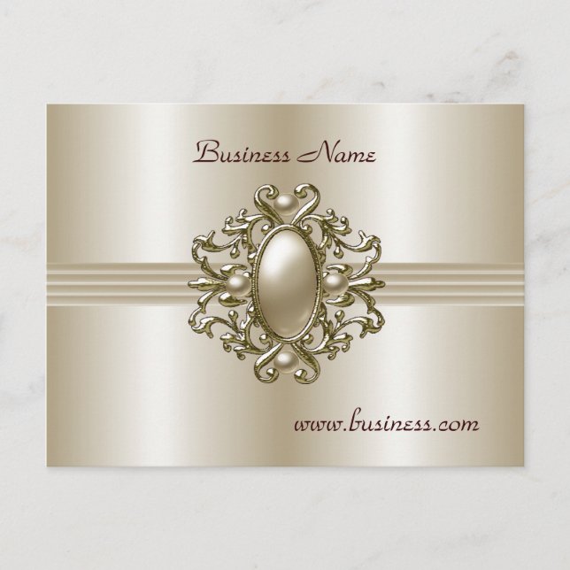 Carte postale Élégante Perle Gemme (Devant)