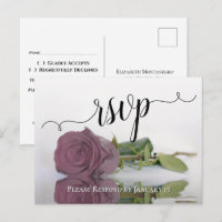 Élégante réponse de mariage Rose Mauve Poussiéreux