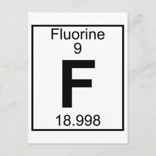 Carte Postale Élément 009 - F - Fluorine (complet)