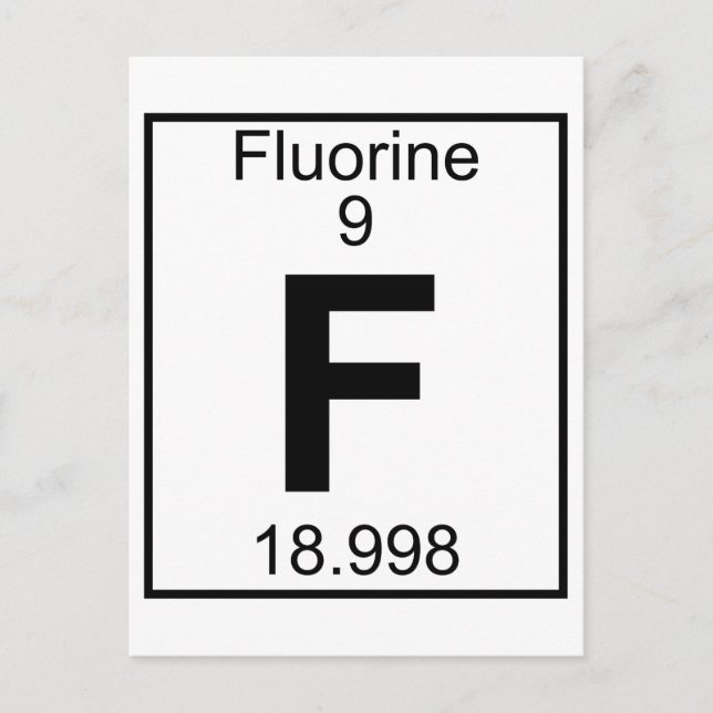 Carte Postale Élément 009 - F - Fluorine (complet) (Devant)