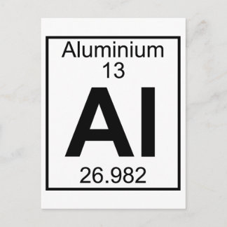 Carte Postale Élément 013 - Al - Aluminium (complet)