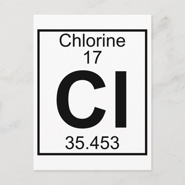 Carte Postale Élément 017 - Cl - Chlorine (complet) (Devant)