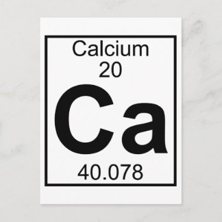 Carte Postale Élément 020 - Ca - Calcium (Complet)