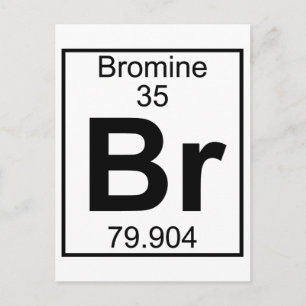 Carte Postale Élément 035 - Br - Bromine (Complet)