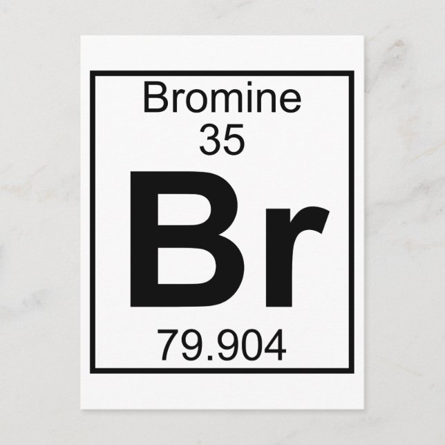 Carte Postale Élément 035 - Br - Bromine (Complet) (Devant)