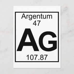 Carte Postale Élément 047 - Ag - Argentum (Complet)