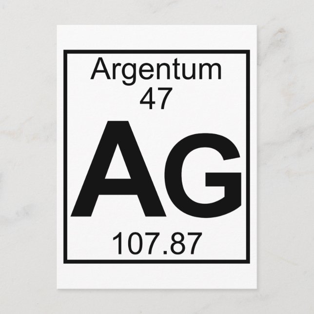 Carte Postale Élément 047 - Ag - Argentum (Complet) (Devant)