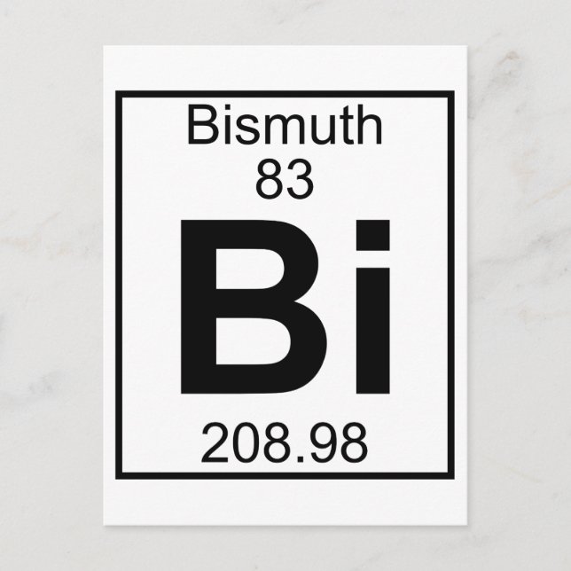 Carte Postale Élément 083 - Bi - Bismuth (Complet) (Devant)