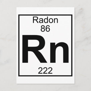 Carte Postale Élément 086 - Rn - Radon (Complet)