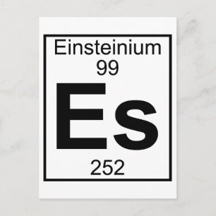 Carte Postale Élément 099 - Es - Einsteinium (Complet)