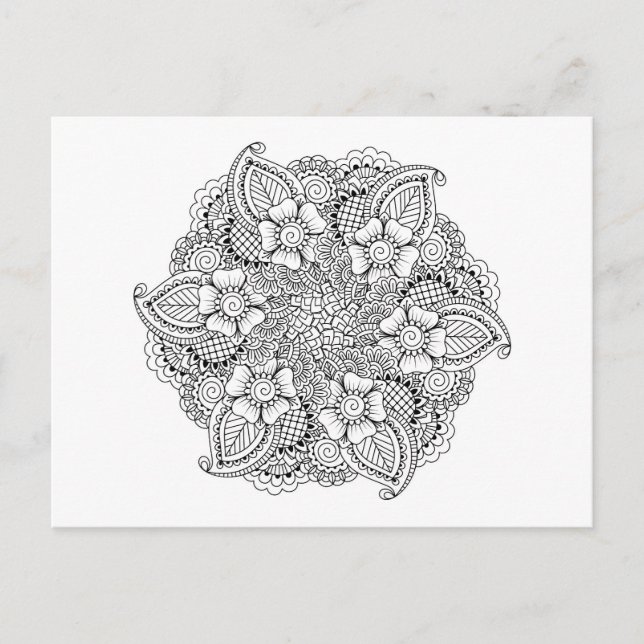 Carte Postale Élément arrondi inspiré (Devant)