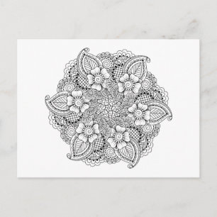 Carte Postale Élément arrondi inspiré