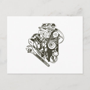 CARTE POSTALE ÉLÉMENT MÉCANIQUE DU RAC