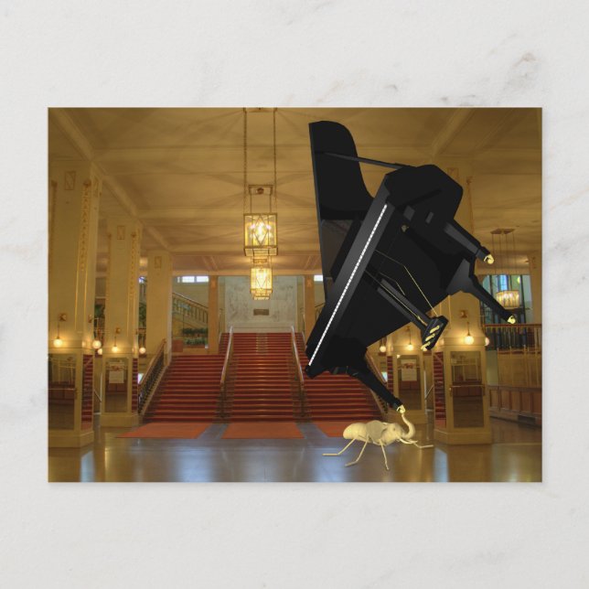 Carte Postale Eleph-Ant puissant (Devant)