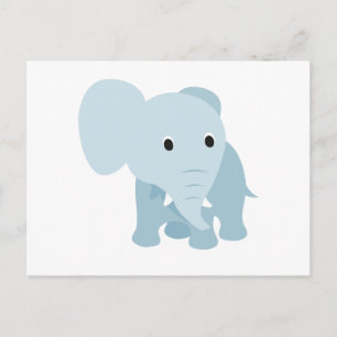 Carte Postale Eléphant Bébé mignon