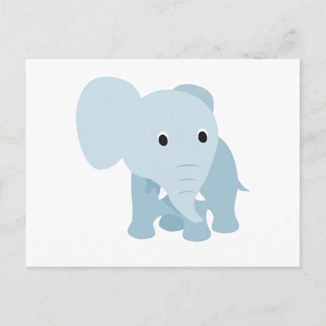 Carte Postale Eléphant Bébé mignon (Devant)