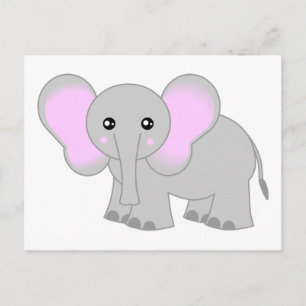 Carte Postale Eléphant Bébé mignon