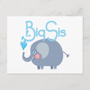 Carte Postale Elephant Big Sis