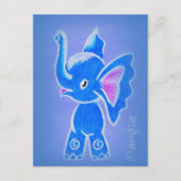 Eléphant bleu mou