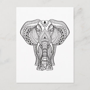 Carte Postale Eléphant Indien