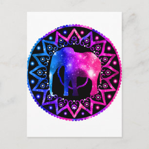 Carte Postale Elephant Mandala