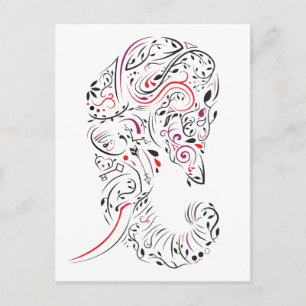 Carte Postale éléphant orné