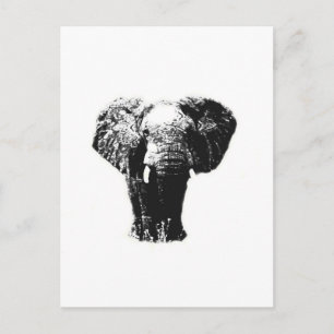 Carte Postale Eléphant Pop Art