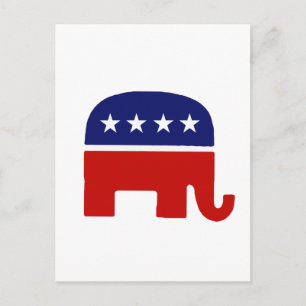 Carte Postale Eléphant républicain / Eléphant GOP